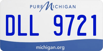 MI license plate DLL9721