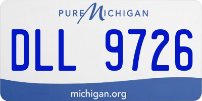 MI license plate DLL9726