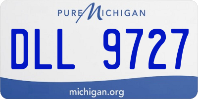 MI license plate DLL9727