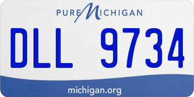 MI license plate DLL9734