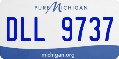MI license plate DLL9737