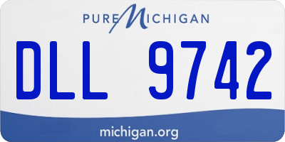 MI license plate DLL9742