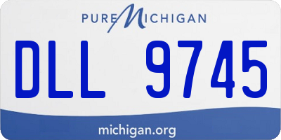 MI license plate DLL9745
