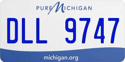 MI license plate DLL9747