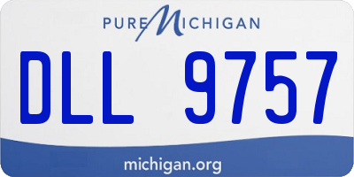 MI license plate DLL9757