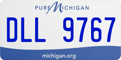 MI license plate DLL9767