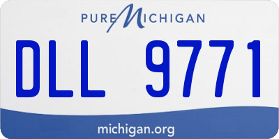 MI license plate DLL9771