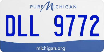 MI license plate DLL9772