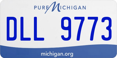 MI license plate DLL9773