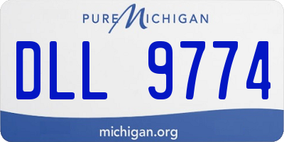 MI license plate DLL9774