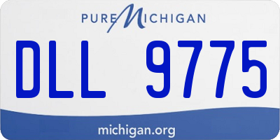 MI license plate DLL9775
