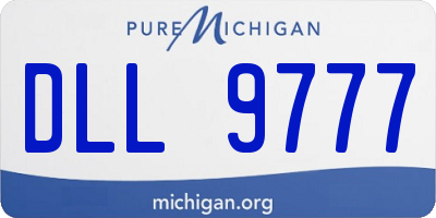 MI license plate DLL9777