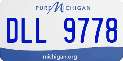 MI license plate DLL9778