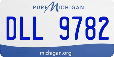MI license plate DLL9782