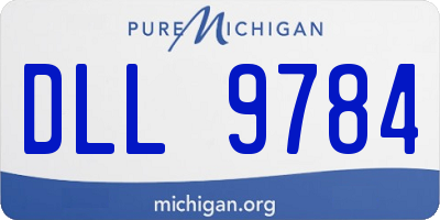 MI license plate DLL9784