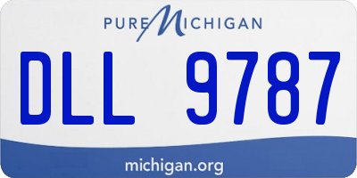 MI license plate DLL9787