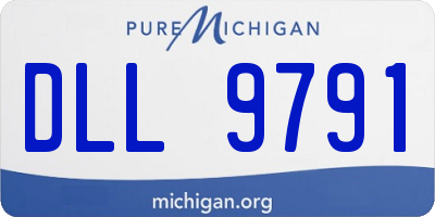 MI license plate DLL9791