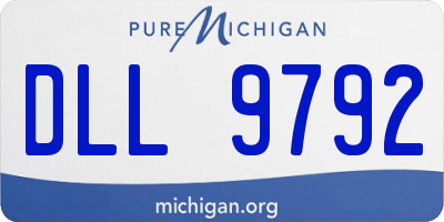MI license plate DLL9792