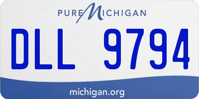 MI license plate DLL9794