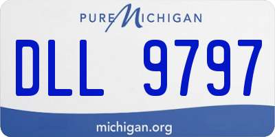 MI license plate DLL9797