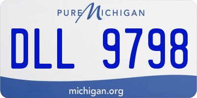 MI license plate DLL9798