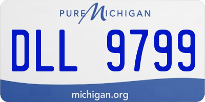 MI license plate DLL9799