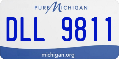 MI license plate DLL9811