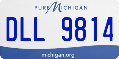 MI license plate DLL9814