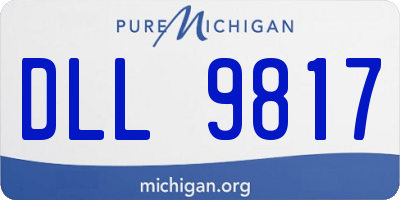MI license plate DLL9817
