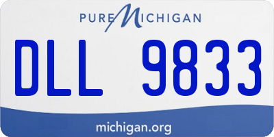 MI license plate DLL9833