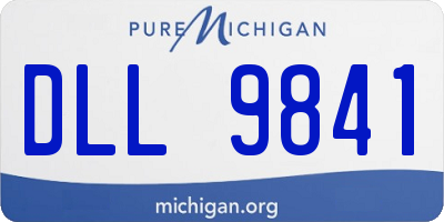 MI license plate DLL9841
