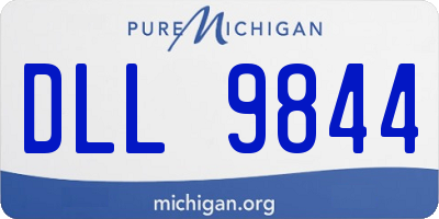 MI license plate DLL9844