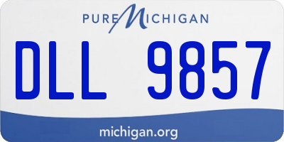 MI license plate DLL9857