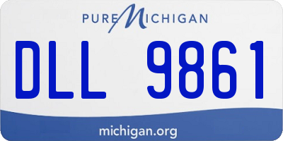 MI license plate DLL9861