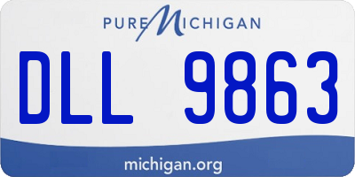 MI license plate DLL9863