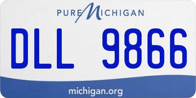 MI license plate DLL9866