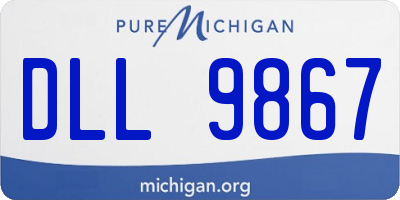 MI license plate DLL9867