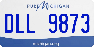 MI license plate DLL9873