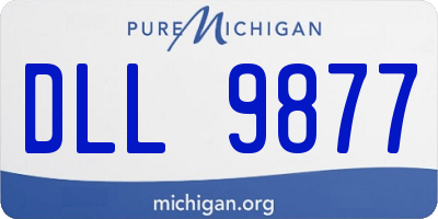 MI license plate DLL9877