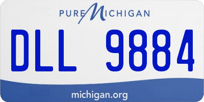 MI license plate DLL9884