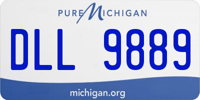 MI license plate DLL9889