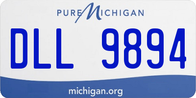 MI license plate DLL9894