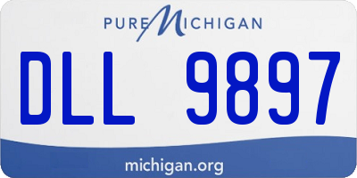 MI license plate DLL9897