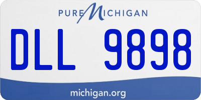 MI license plate DLL9898