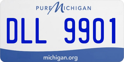 MI license plate DLL9901