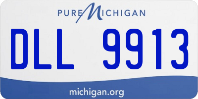 MI license plate DLL9913