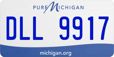 MI license plate DLL9917