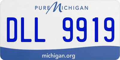 MI license plate DLL9919