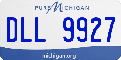 MI license plate DLL9927