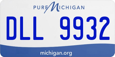 MI license plate DLL9932